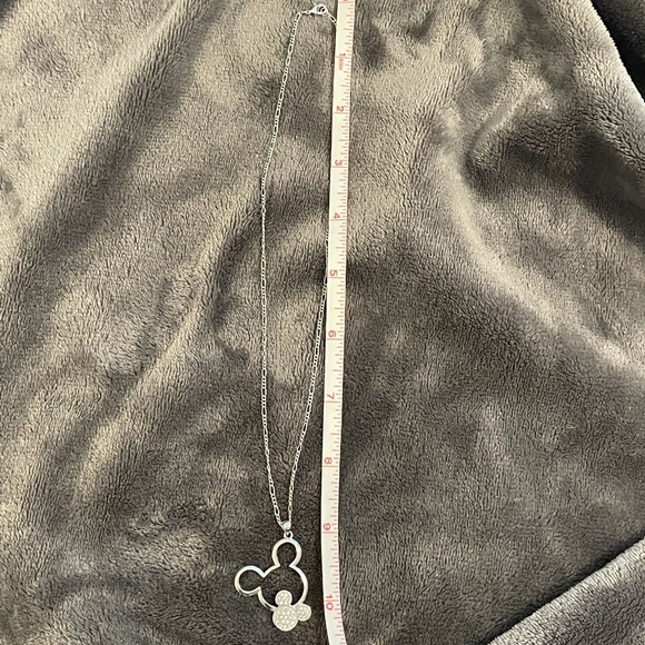 Stainless silver Mickey necklace - Picture 2 of 5